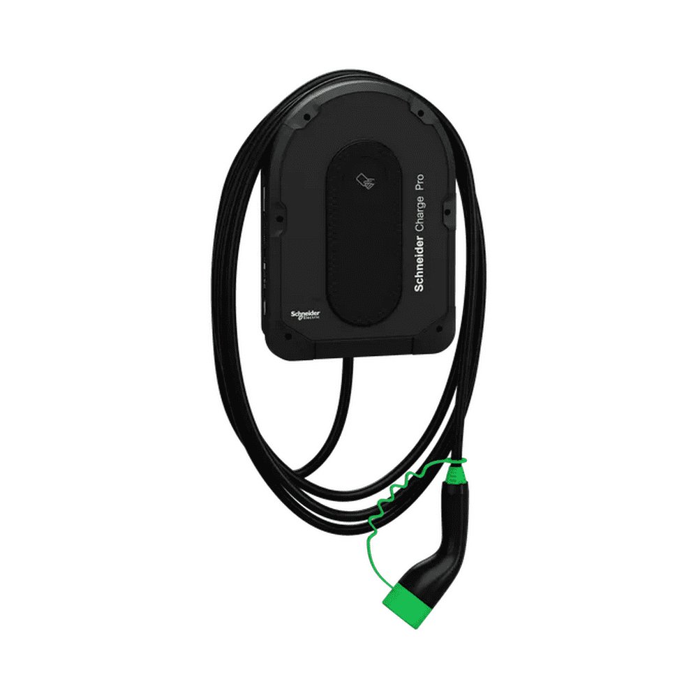 Зарядна станція Schneider Charge Pro 1P-3P, 16-32 А з вбудованим кабелем ( EVB4S22NC0 )
